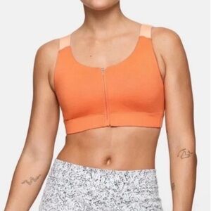 Outdoor Voices Premium Zip-Front Sports Bra